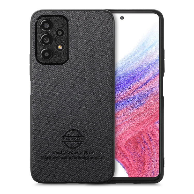 Twill Fabric Leather Skin Back Phone Case, For Samsung Galaxy A13 5G / A04s, For Samsung Galaxy A53 5G, For Samsung Galaxy A52