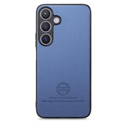Twill Fabric Leather Skin Back Phone Case, For Samsung Galaxy S25 5G, For Samsung Galaxy S25+ 5G, For Samsung Galaxy S25 Ultra 5G