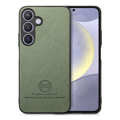 Twill Fabric Leather Skin Back Phone Case, For Samsung Galaxy S25 5G, For Samsung Galaxy S25+ 5G, For Samsung Galaxy S25 Ultra 5G