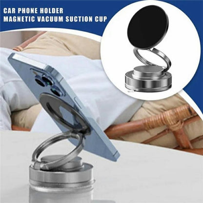 T28 Home Use Multifunctional Car Phone Holder Desktop Vacuum Suction Magnetic Stand, T28 (Black), T28 (White)