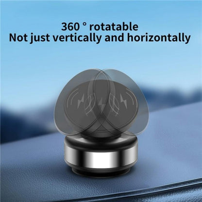 X9C Wireless Charging Navigation Stand Car Magnetic Suction Vacuum Phone Holder, X9C (Black), X9C (Silver)