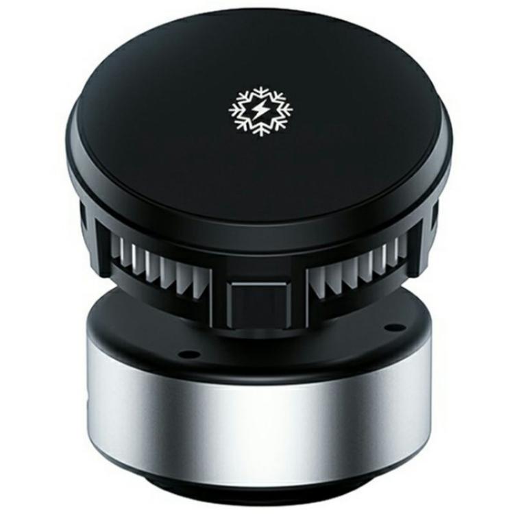 X19 Car Phone Holder 15W Wireless Charging Vacuum Suction Cooling Magnetic Phone Stand, X9 (Black), X9 (Silver)