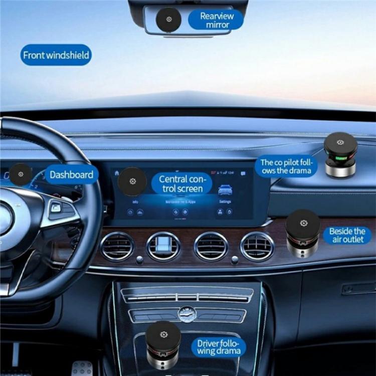 X19 Car Phone Holder 15W Wireless Charging Vacuum Suction Cooling Magnetic Phone Stand, X9 (Black), X9 (Silver)