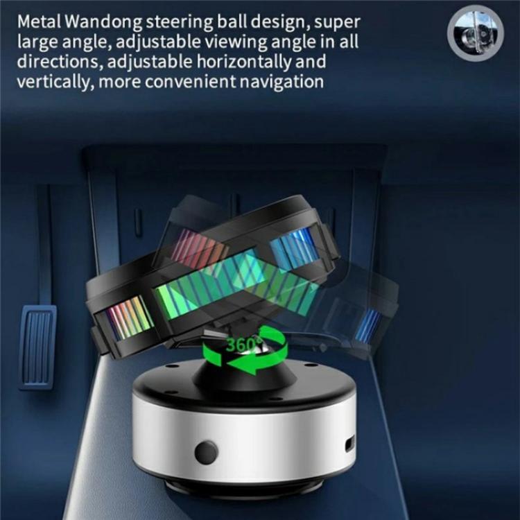 X19 Car Phone Holder 15W Wireless Charging Vacuum Suction Cooling Magnetic Phone Stand, X9 (Black), X9 (Silver)