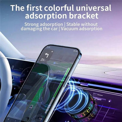 X12 Colorful Crackle Light Magnetic Car Dashboard Navigation Mount Vacuum Suction Cup Stand