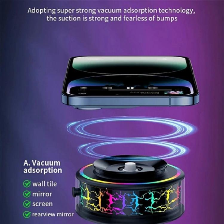 X12 Colorful Crackle Light Magnetic Car Dashboard Navigation Mount Vacuum Suction Cup Stand