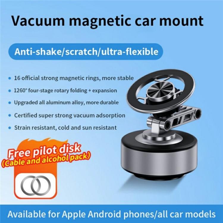 X91 360 Degree Rotation Navigation Stand Car Dashboard Magnetic Phone Mount Holder, X91