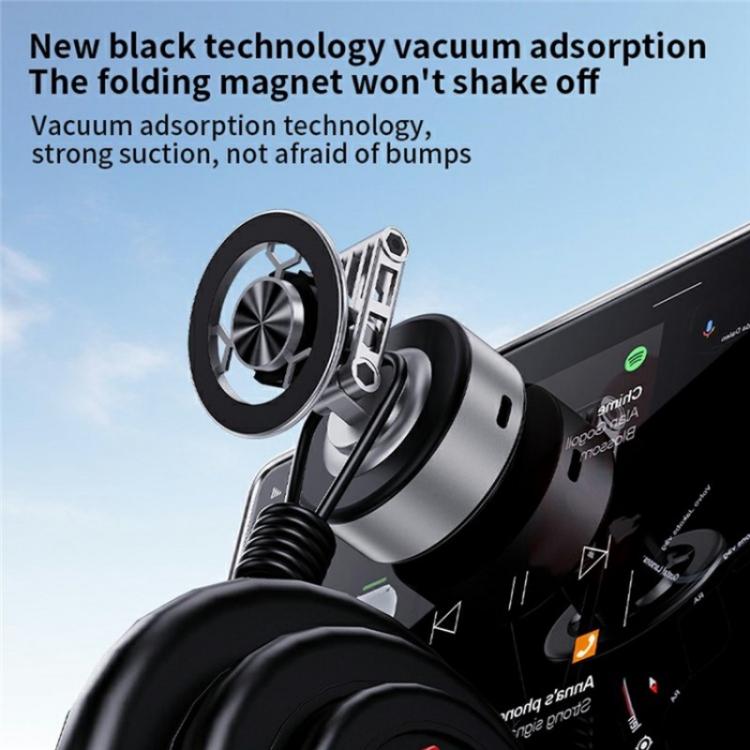 X91 360 Degree Rotation Navigation Stand Car Dashboard Magnetic Phone Mount Holder, X91