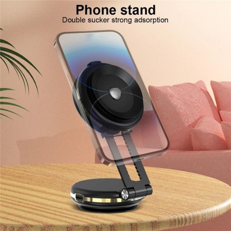 T50 Vacuum Adhesion Dual Suction Cup Car Dashboard Windshield Phone Navigation Stand