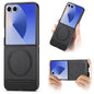 Twill Fabric Leather Skin Magnetic Back Phone Case, For Samsung Galaxy Z Flip7 5G, For Samsung Galaxy Z Flip6 / Flip7 FE, For Samsung Galaxy Z Flip5, For Samsung Galaxy Z Flip4, For Samsung Galaxy Z Flip3 5G