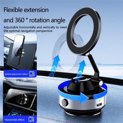 X98 Magnetic Vacuum Suction Electric Absorption Cellphone Stand Desktop Car Phone Holder