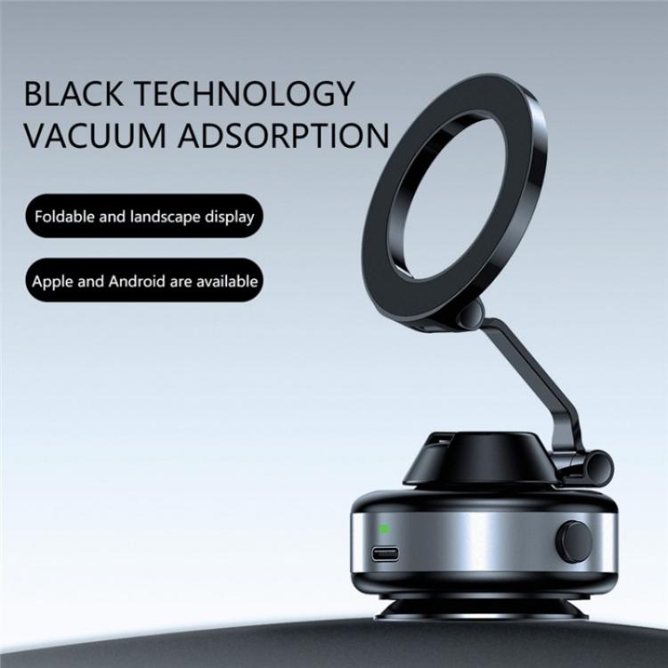 X98 Magnetic Vacuum Suction Electric Absorption Cellphone Stand Desktop Car Phone Holder