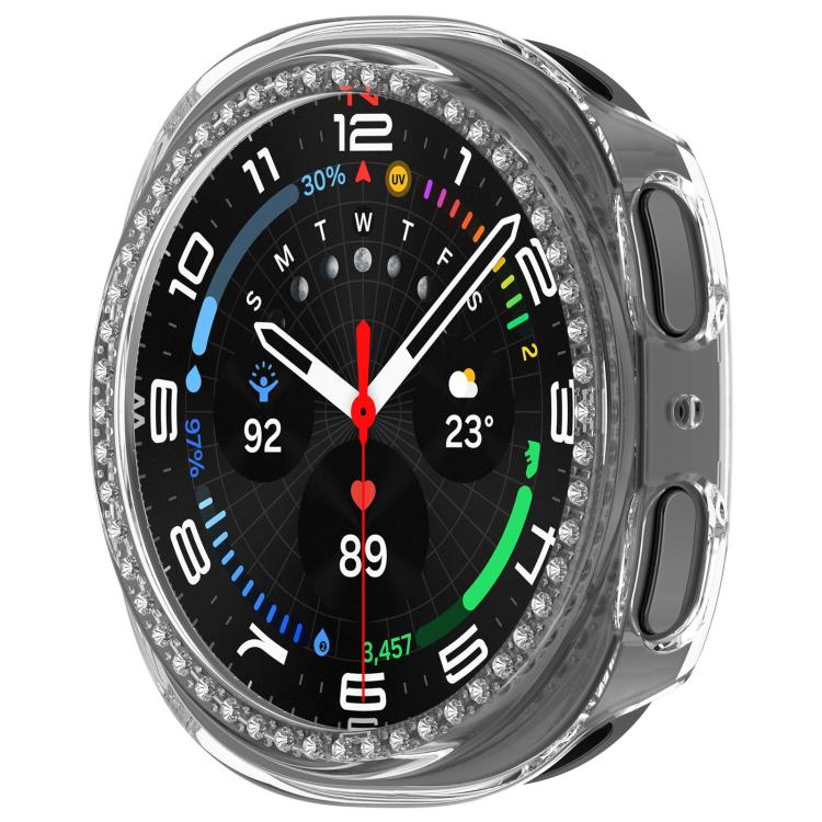 Single Row Diamond Half Coverage Hollow PC Watch Case