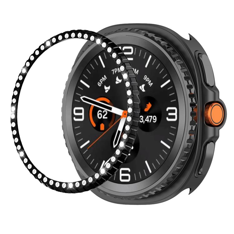 Single Row Diamond Metal Watch Protection Ring