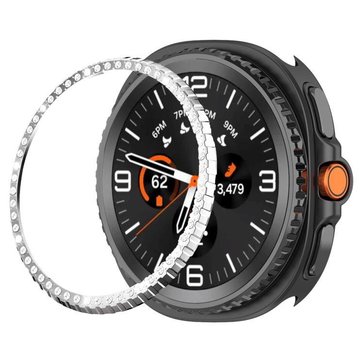 Single Row Diamond Metal Watch Protection Ring