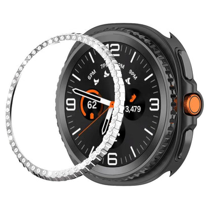 Single Row Diamond Metal Watch Protection Ring