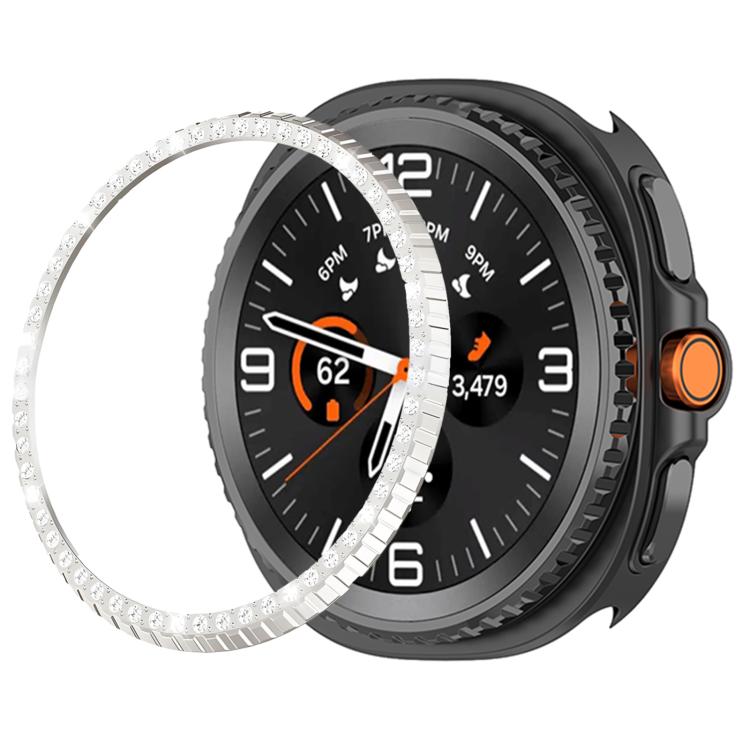 Single Row Diamond Metal Watch Protection Ring