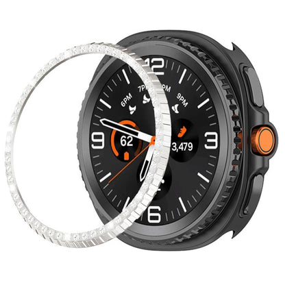 Single Row Diamond Metal Watch Protection Ring