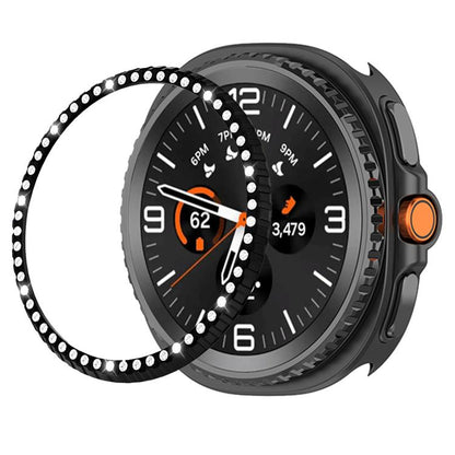 Single Row Diamond Metal Watch Protection Ring