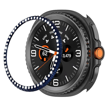 Single Row Diamond Metal Watch Protection Ring