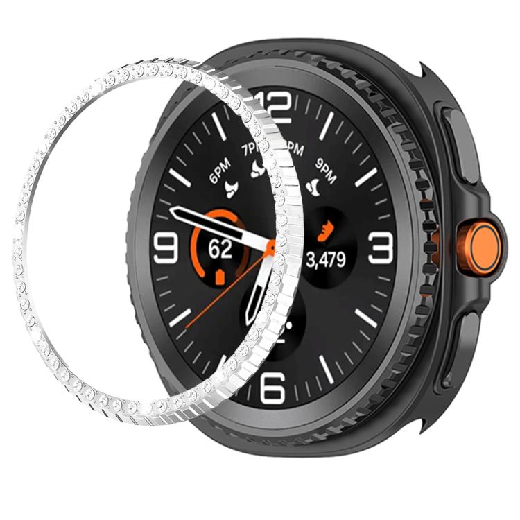 Single Row Diamond Metal Watch Protection Ring