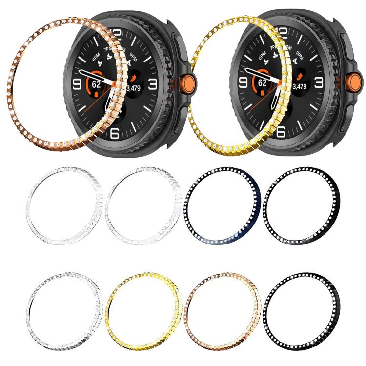 Single Row Diamond Metal Watch Protection Ring