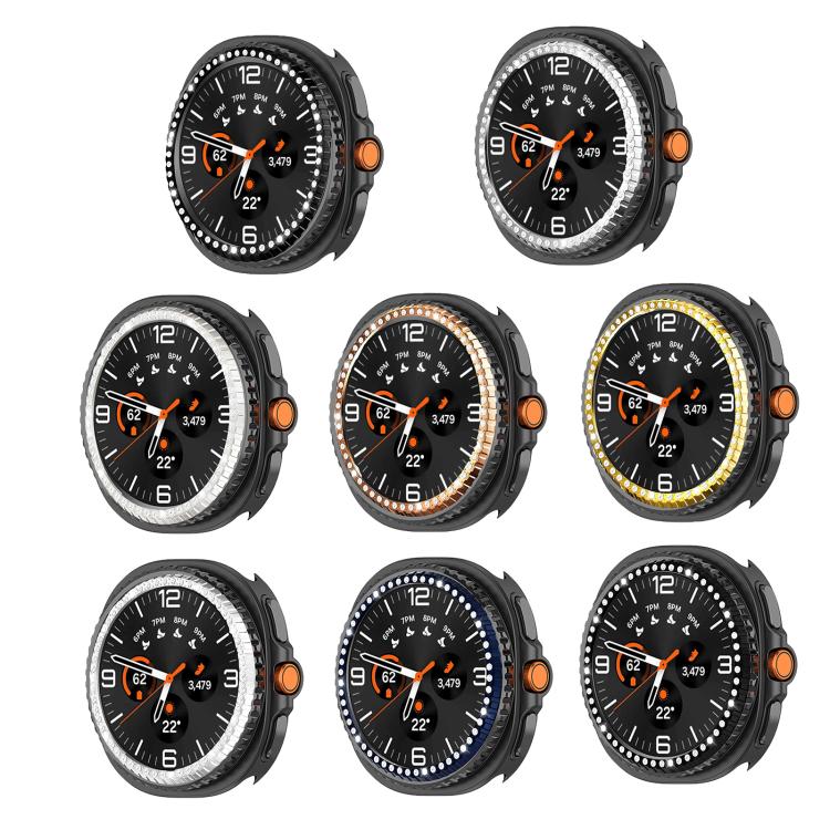 Single Row Diamond Metal Watch Protection Ring