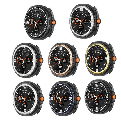 Single Row Diamond Metal Watch Protection Ring