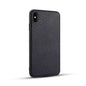 For iPhone XS Max Litchi Pattern Leather Anti-falling TPU Mobile Phone Shell Protective Case