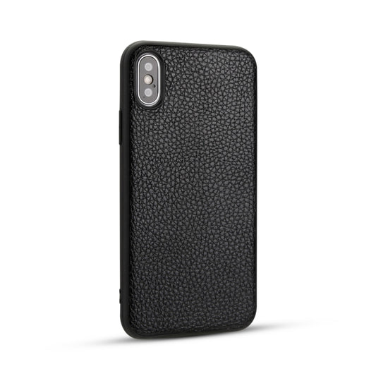 For iPhone X  Litchi Pattern Leather Anti-falling TPU Mobile Phone Shell Protective Case