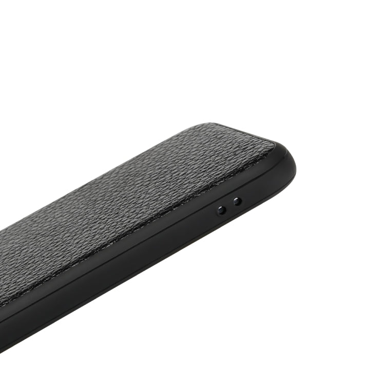 For iPhone X  Litchi Pattern Leather Anti-falling TPU Mobile Phone Shell Protective Case