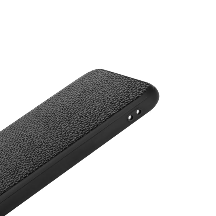 For iPhone 8 Plus / 7 Plus Max Litchi Pattern Leather Anti-falling TPU Mobile Phone Shell Protective Case