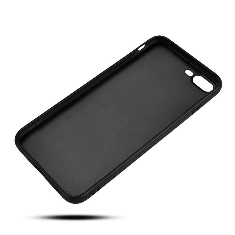 For iPhone 8 Plus / 7 Plus Max Litchi Pattern Leather Anti-falling TPU Mobile Phone Shell Protective Case