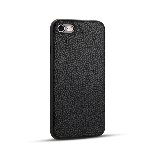 For iPhone 8 / 7   Litchi Pattern Leather Anti-falling TPU Mobile Phone Shell Protective Case