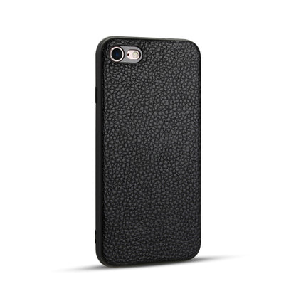 For iPhone 8 / 7   Litchi Pattern Leather Anti-falling TPU Mobile Phone Shell Protective Case