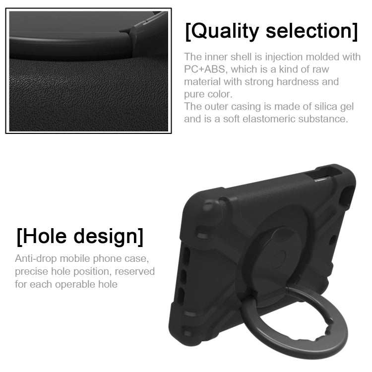 EVA + PC Flat Protective Shell with 360 ° Rotating Bracket