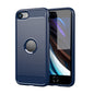 For  iPhone SE 2020 Brushed Texture Carbon Fiber TPU Case