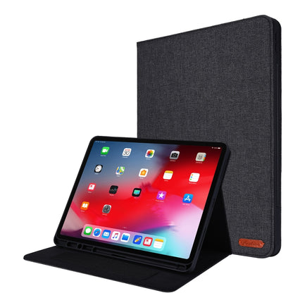 Horizontal Flip TPU + Fabric PU Leather Protective Case with Name Card Clip