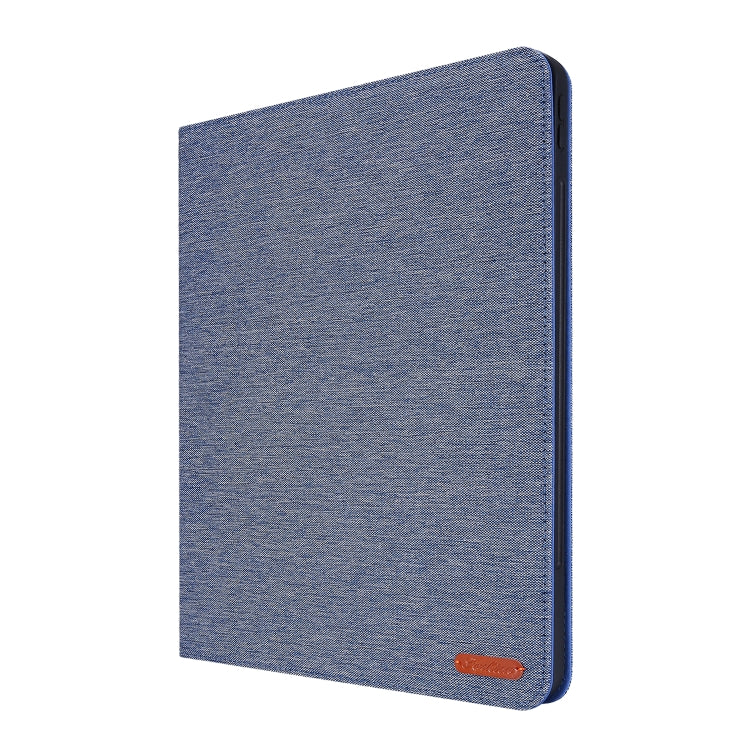 Horizontal Flip TPU + Fabric PU Leather Protective Case with Name Card Clip