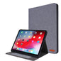 Horizontal Flip TPU + Fabric PU Leather Protective Case with Name Card Clip