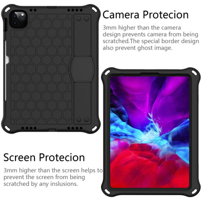 Honeycomb Design EVA + PC Four Corner Anti Falling Flat Protective Shell With Straps