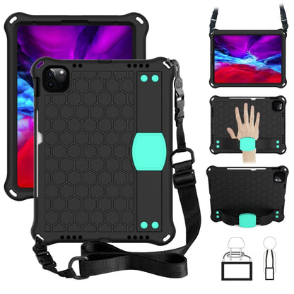 Honeycomb Design EVA + PC Four Corner Anti Falling Flat Protective Shell With Straps