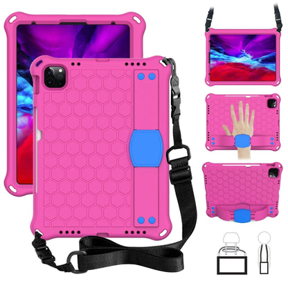 Honeycomb Design EVA + PC Four Corner Anti Falling Flat Protective Shell With Straps
