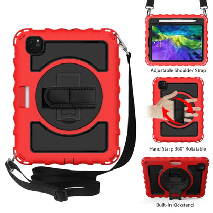 For iPad Pro 11 (2020) PC + Silicone Shockproof Combination Case with 360 Degree Rotating Holder & Handle