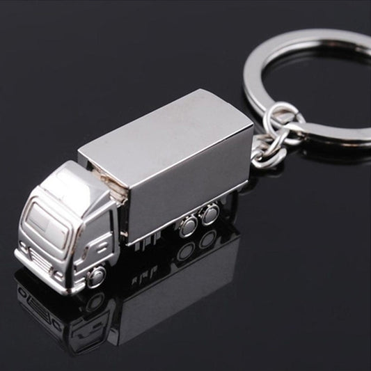 2 PCS Creative Keychain Metal Solid Van Gift Pendant, Van  Shape