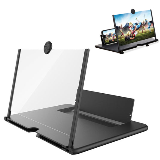 14 inch 3D Mobile Phone Screen Stretching Bracket Amplifier, Black, White
