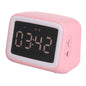 BT-511 Mini LED HD Mirror Bluetooth Speaker, Support 32GB TF Card & 3.5mm AUX & Dual Alarm Clock & Real-time Temperature & Hands-free Calling, White, Pink, Black, Red