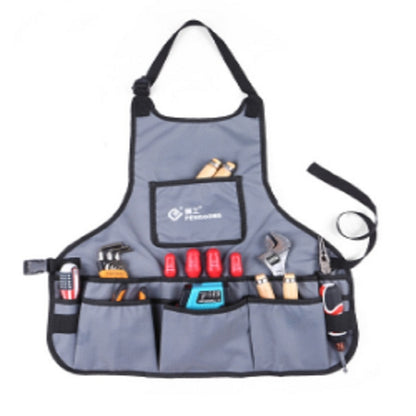 PENGGONG Waterproof Canvas Gardening Apron Tools Bag Electrician Tool Organizer For Toolkit, Grey, ArmyGreen, Blue, Black