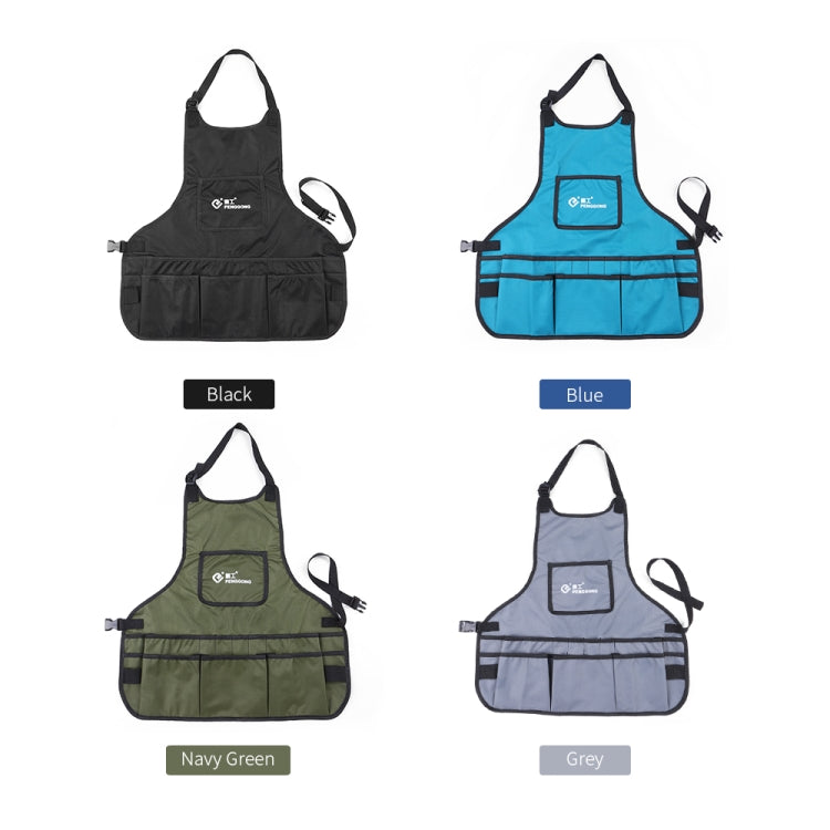 PENGGONG Waterproof Canvas Gardening Apron Tools Bag Electrician Tool Organizer For Toolkit, Grey, ArmyGreen, Blue, Black