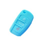 2 PCS Car Key Cover Silicone Flip Key Remote Holder Case Cover for Audi Q3 A3 A1, Black, Green, Pink, Blue, Red